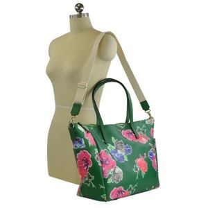 Kate Spade Adaira Sprout Green Grainy Vinyl Diaper Bag